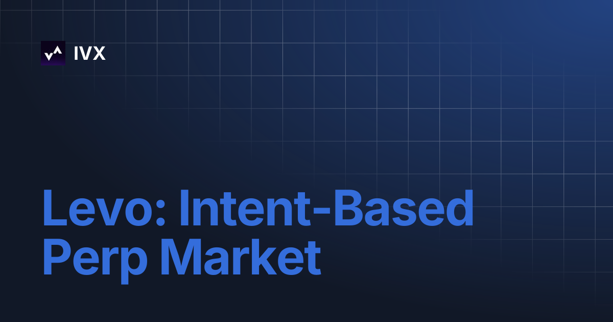 Levo: Intent-Based Perp Market | IVX